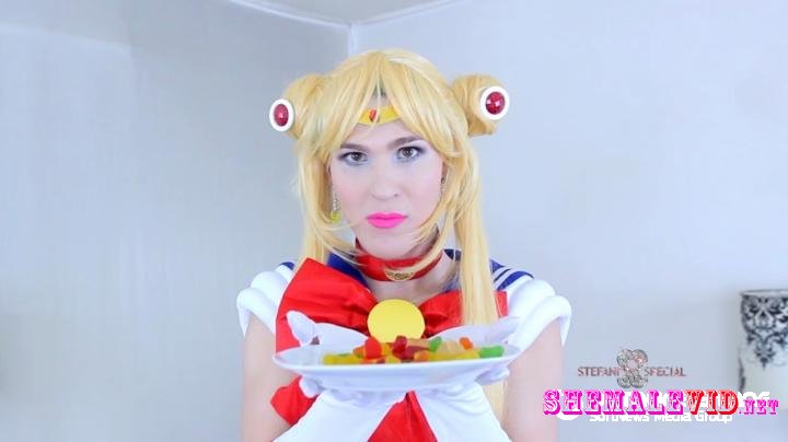 Sailor moon ladyboi barebacked