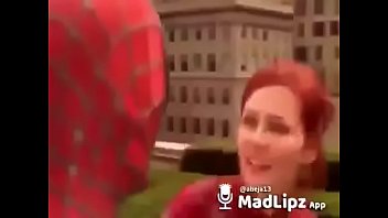 Spiderman cosplay lesbian strapon anal
