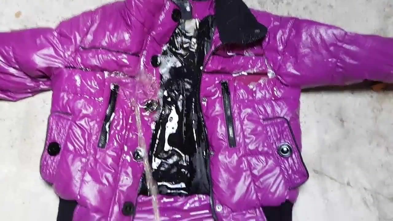 Fire S. reccomend quilted shiny hooded jacket coat fuck