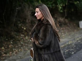 Sexy girl in furs.