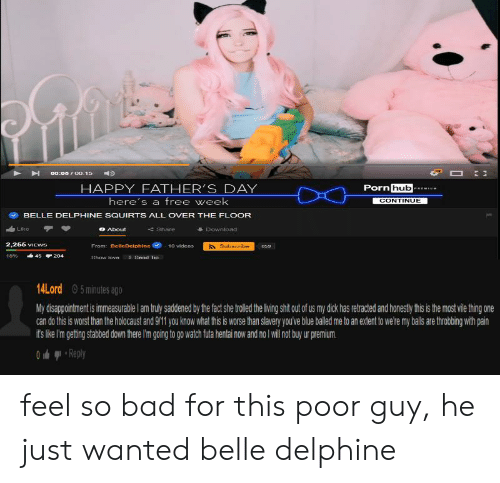 Belle delphine squirts over floor